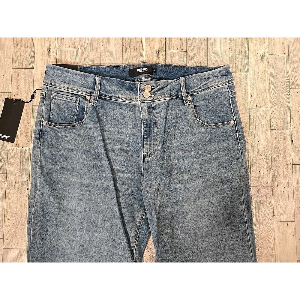 Hudson Los Angeles Jeans 16 Mid Rise Straight Womens Premium Stretch NEW - Picture 6 of 14